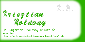 krisztian moldvay business card